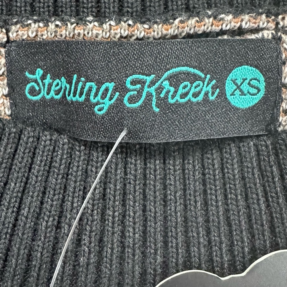 Western Patterned Oversized Mini Sweater Dress NWT - image 10